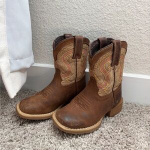 Durango Brown Toddler Western Cowboy Boots size 9